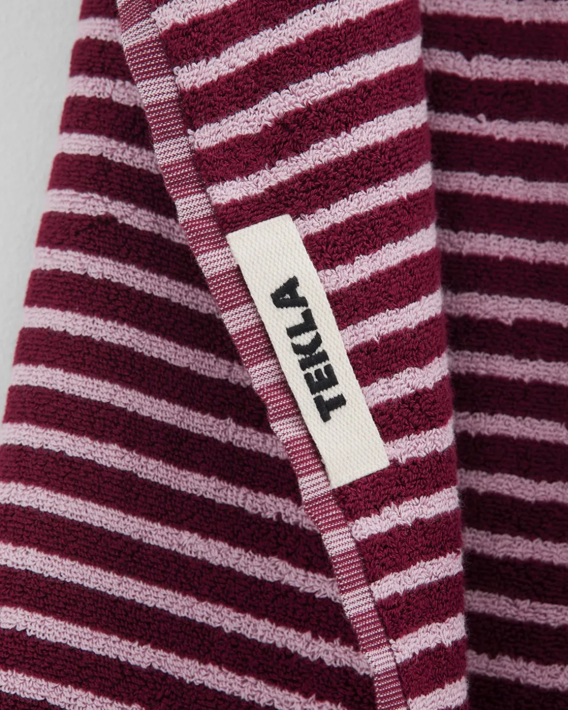 Tekla Terry Towel Red and Rose