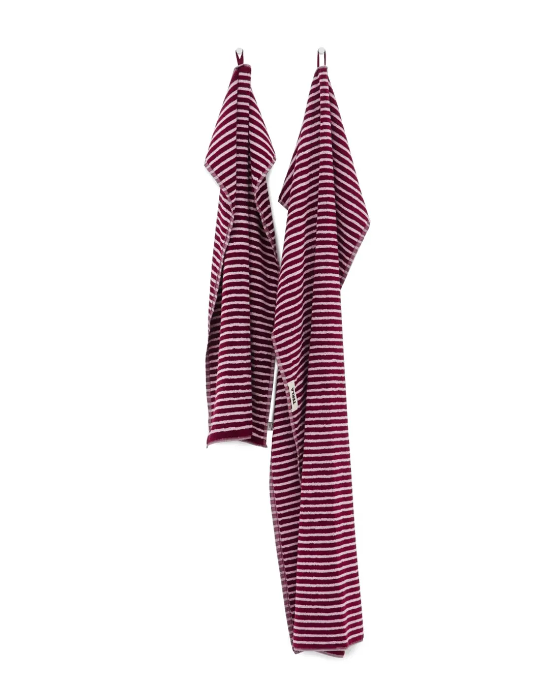 Tekla Terry Towel Red and Rose