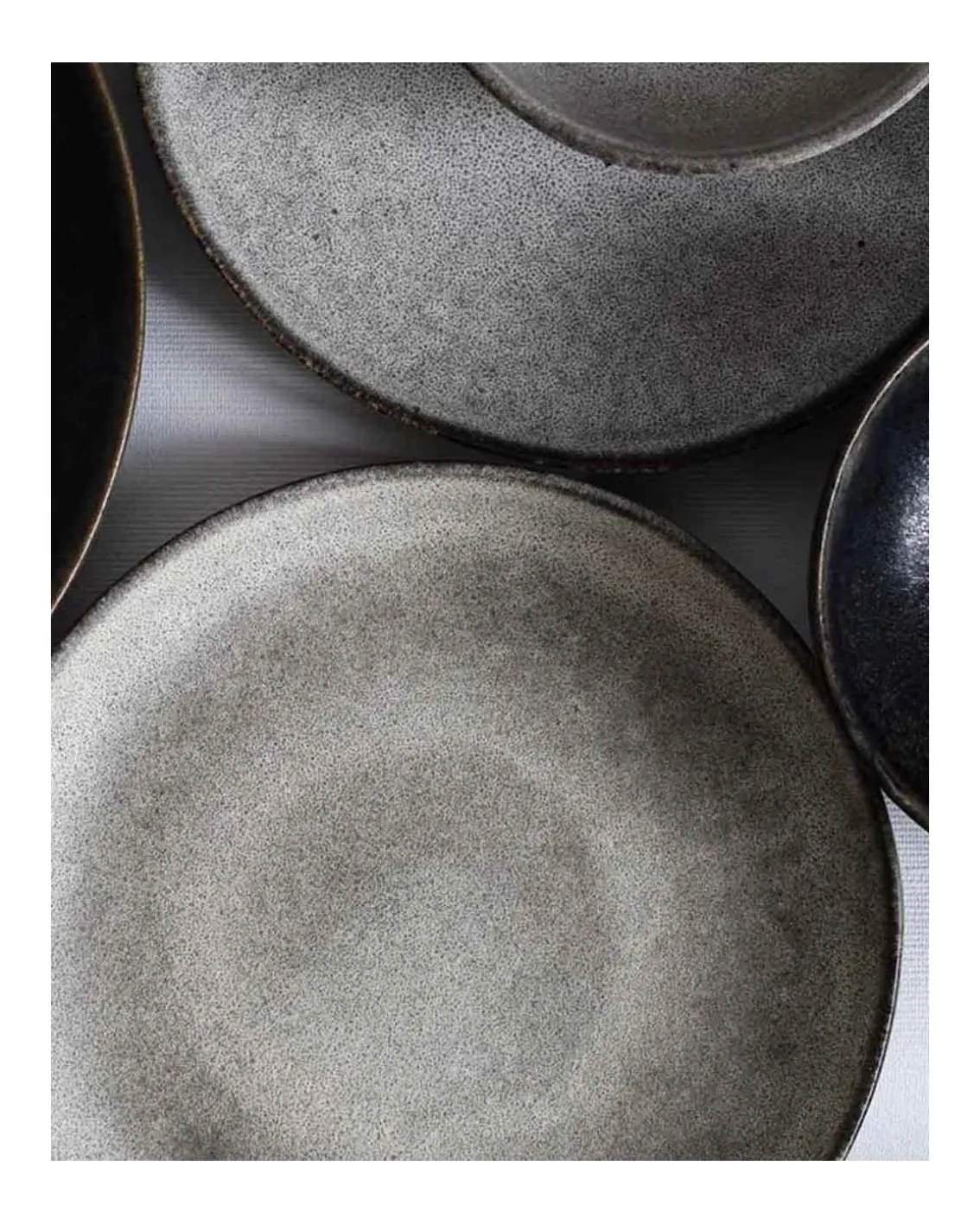 Tell me More Bon Dinner Plate Stone Grey