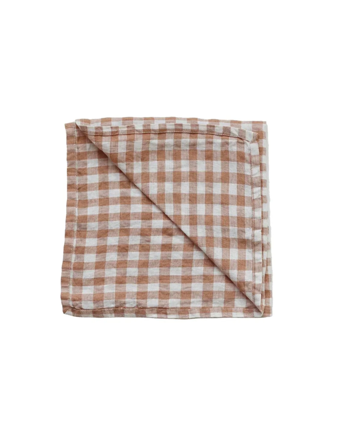Tell me More Kitchen Towel Linen Gingham Biscut