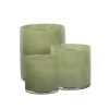 Tell me More Lyric Candle Holder Olive Green