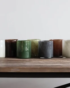 Tell me More Lyric Candle Holder Brown