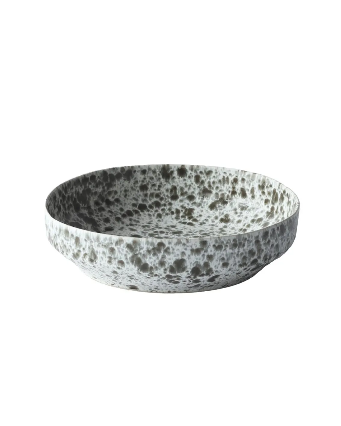 Tell me More Rivoli Serving Bowl Green Splatter
