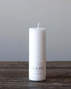 Tell me More Stearin Candle White