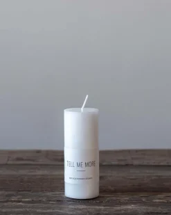 Tell me More Stearin Candle White