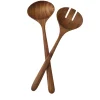 Tell me More Teak Salad Set Brown