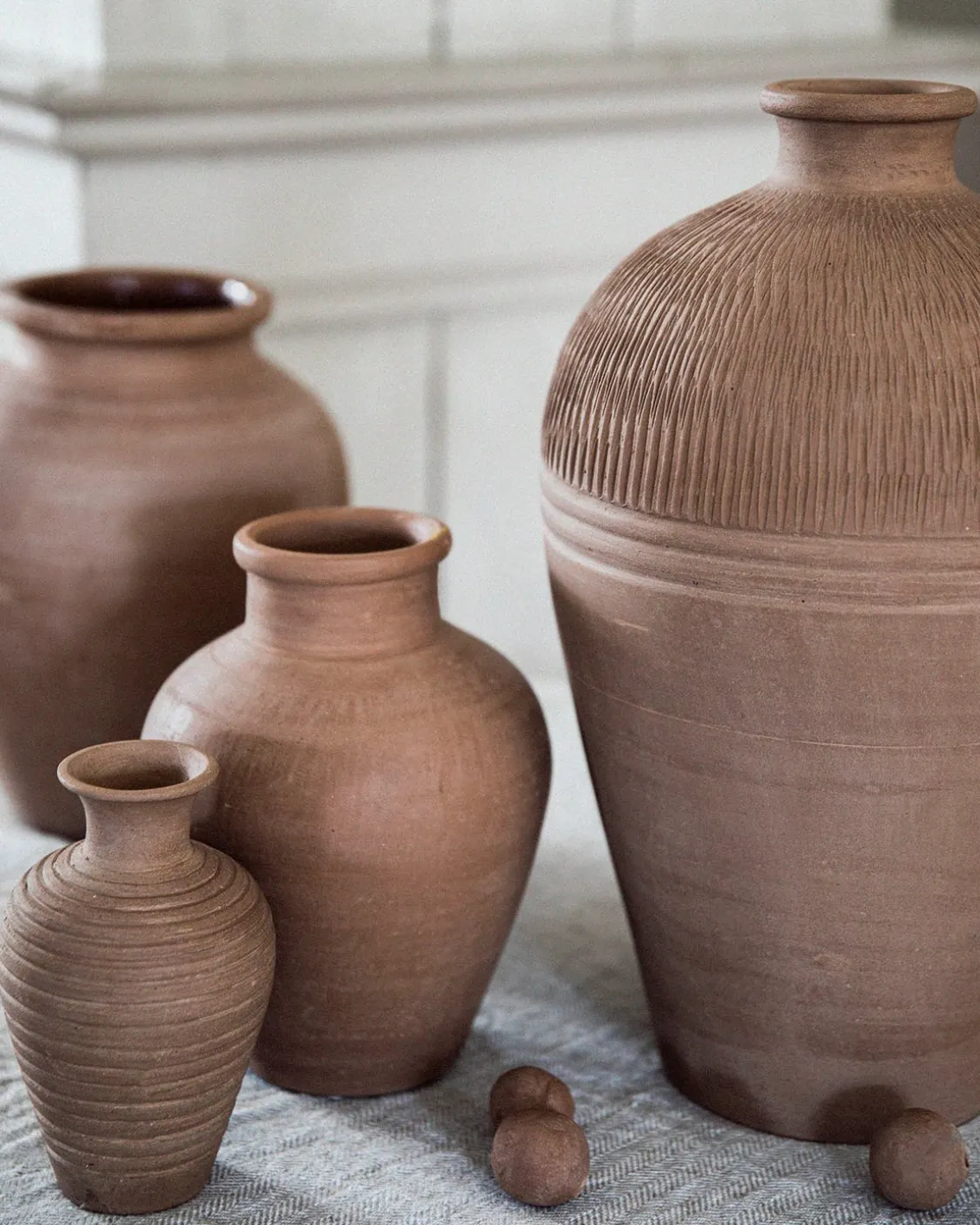 Tell me More Terracina Urn Small Terracotta