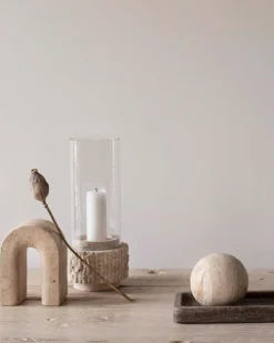 Tell me More Travertine Bookend
