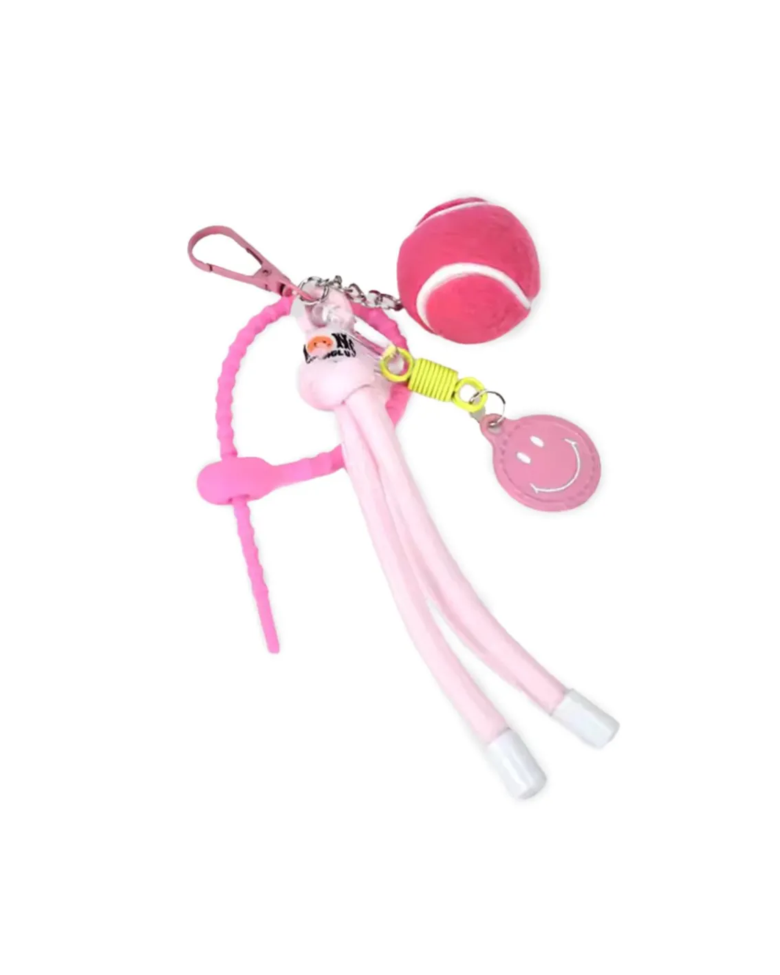 Tennis Bag Charm Set Pink