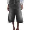 Teurn Studios Baggy Denim Shorts Black