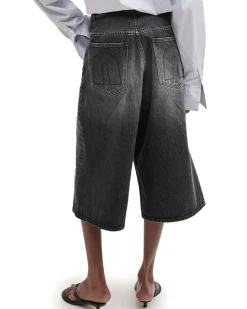 Teurn Studios Baggy Denim Shorts Black