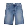 Teurn Studios Boyfriend Fit Denim Shorts Blue Wash