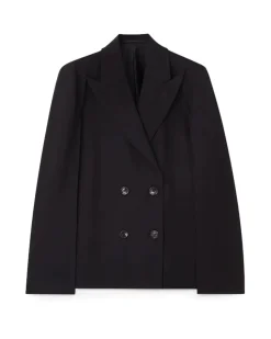 Teurn Studios Double-Breasted Blazer Black