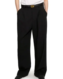 Teurn Studios Relaxed-Fit Pleated Trousers Black