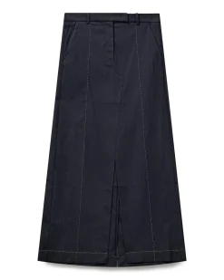 The Garment Pluto Stitch Skirt Blue Melange
