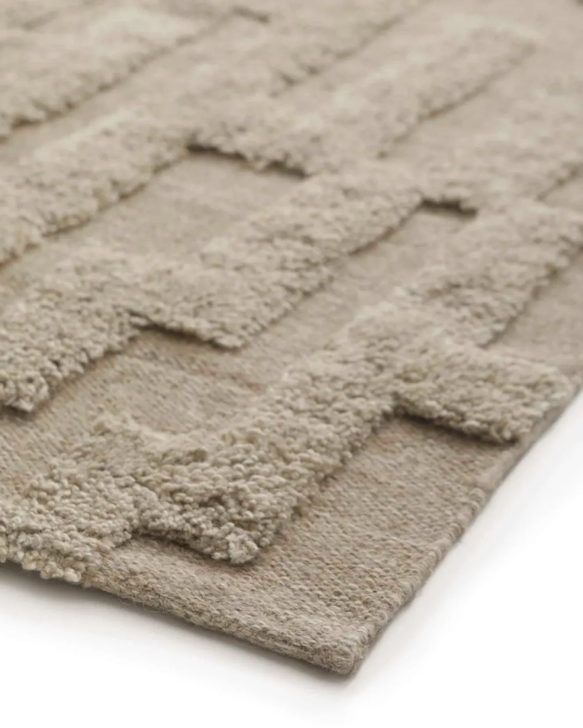 Tinted Bielke Wool Rug Beige Melange