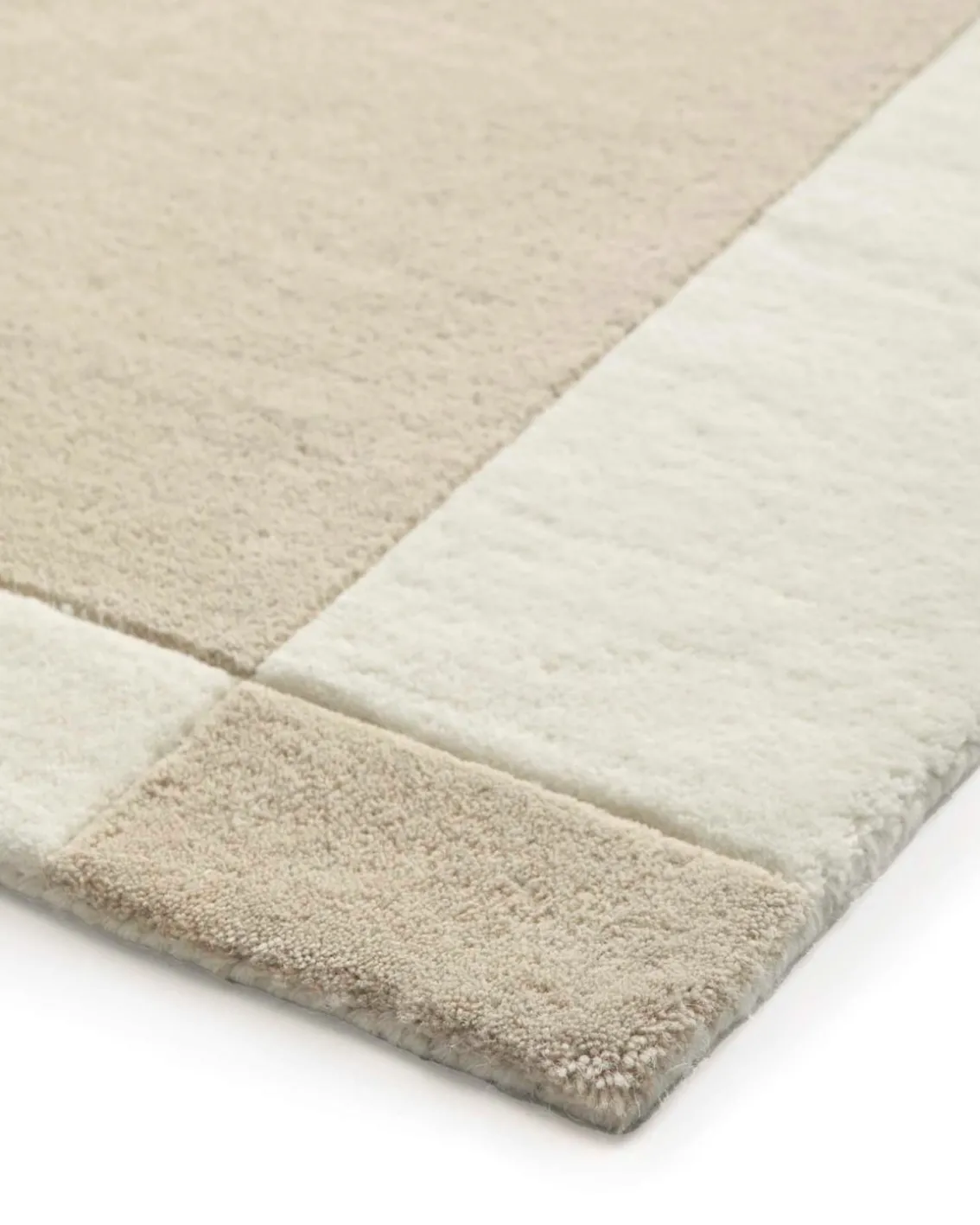 Tinted Hafstrom Wool Rug Beige/White