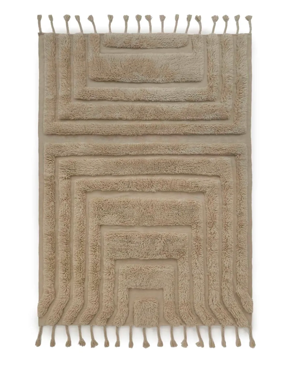 Tinted Kask Wool Rug Beige