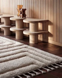 Tinted Kask Wool Rug Beige