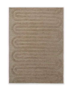 Tinted Riklund Wool Rug Beige Melange