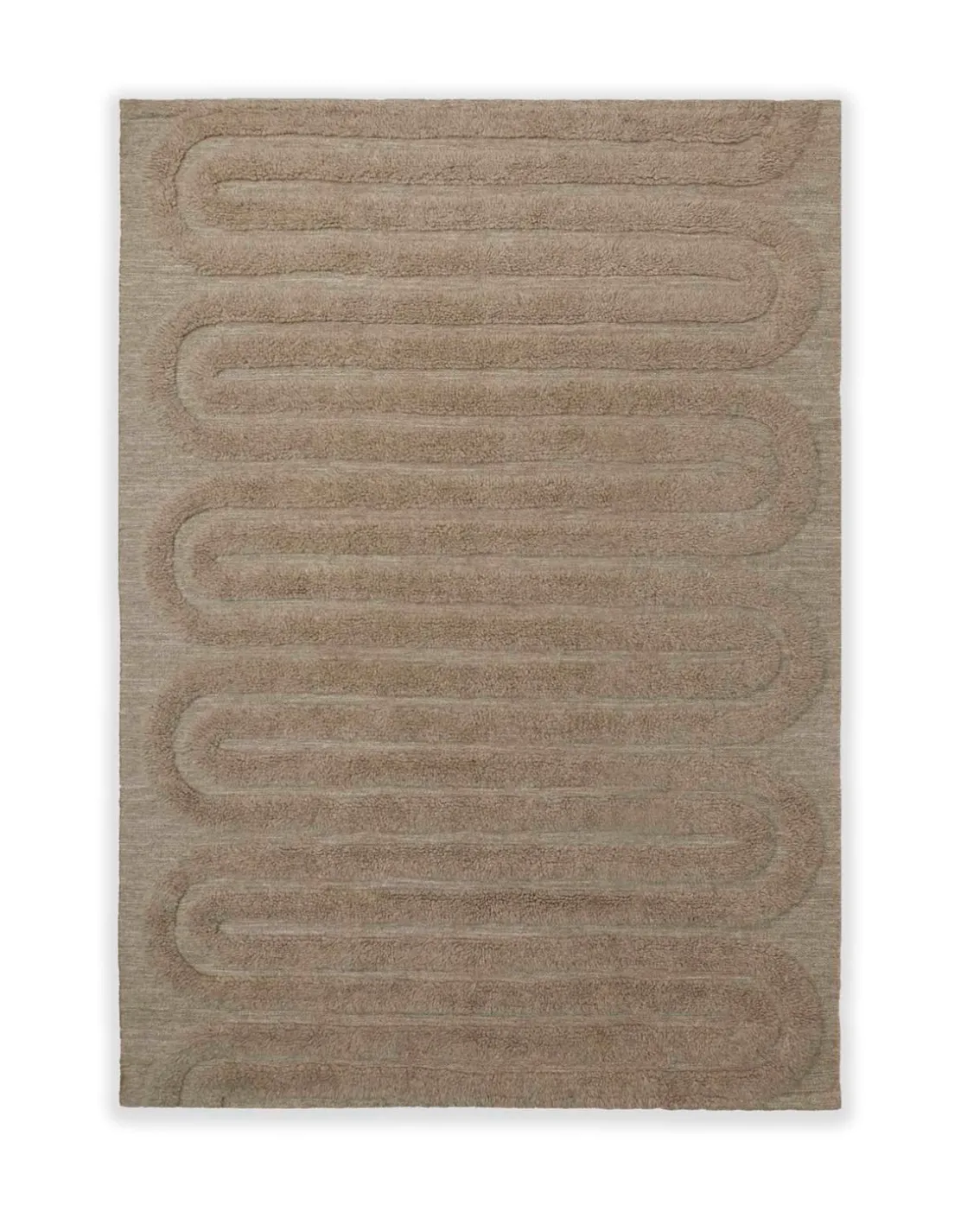 Tinted Riklund Wool Rug Beige Melange