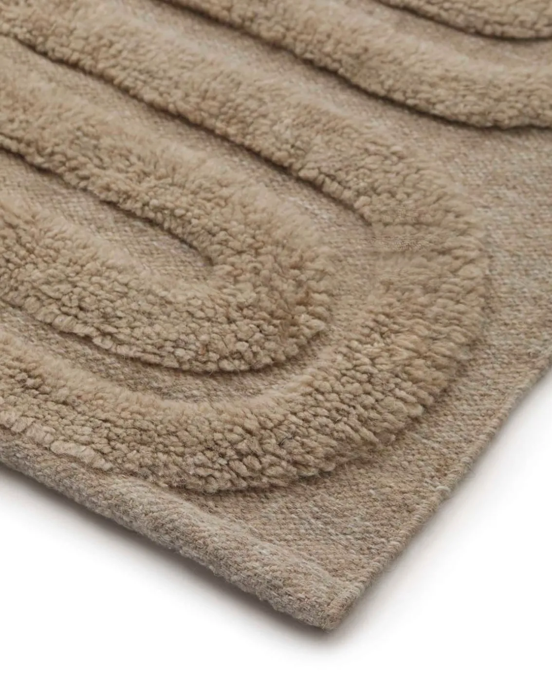 Tinted Riklund Wool Rug Beige Melange
