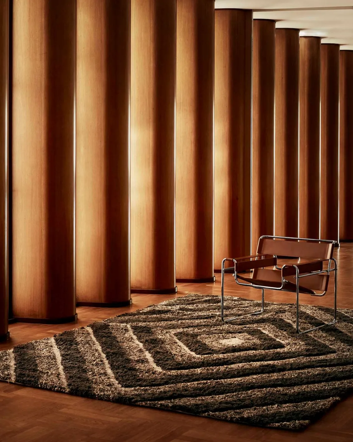 Tinted Stenborg Wool Rug Brown