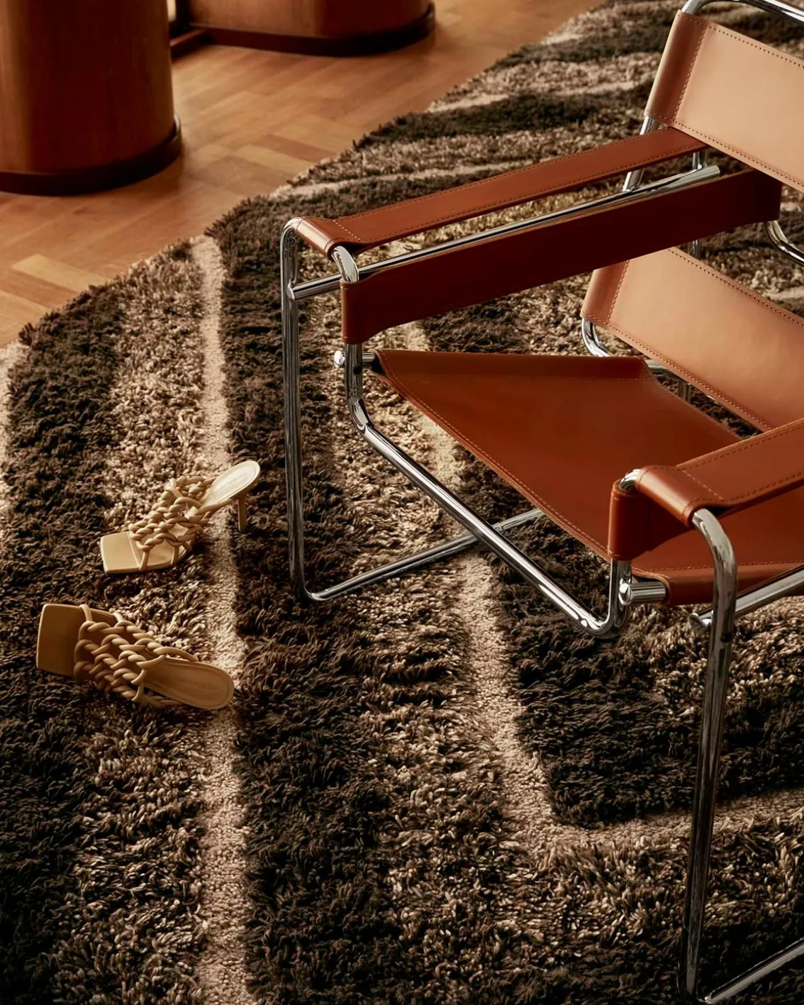 Tinted Stenborg Wool Rug Brown