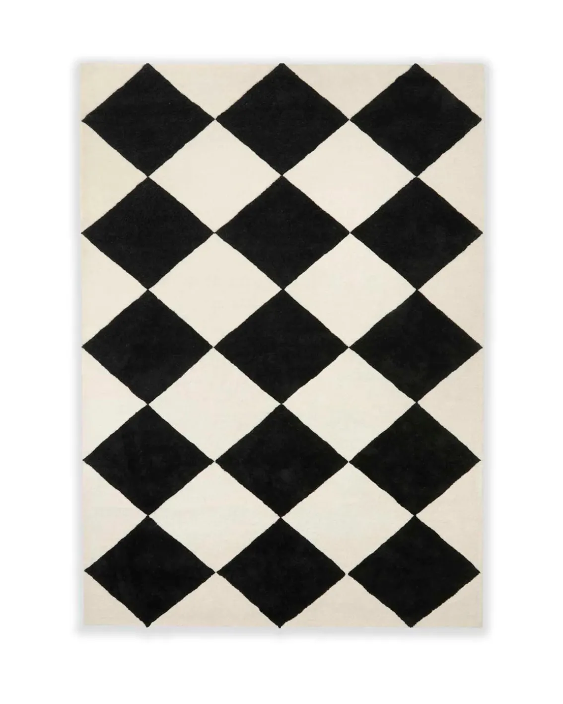 Tinted Tenman Wool Rug Black/White