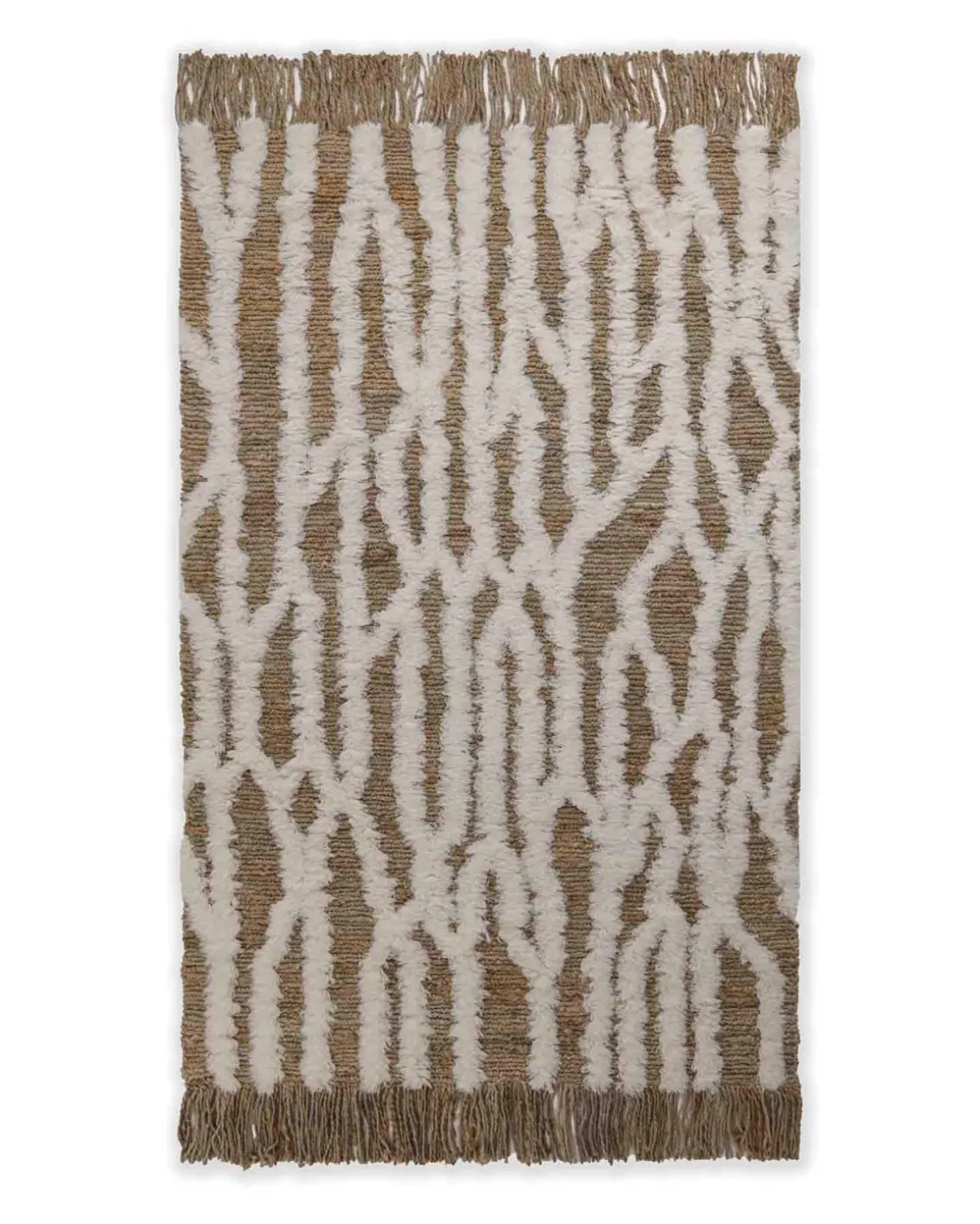 Tinted Wahl Jute Rug Brown/Off White