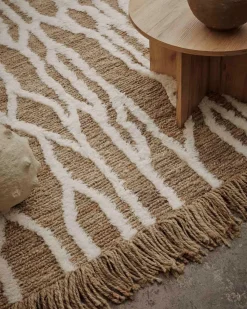 Tinted Wahl Jute Rug Brown/Off White