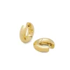 Tom Wood Chunky Hoops Polished Small Gold