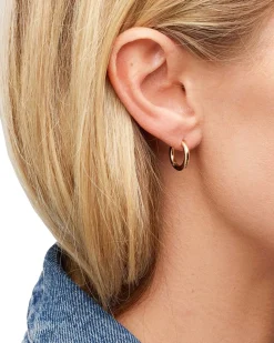 Tom Wood Classic Hoop Earrings Small Gold