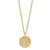 Tom Wood Coin Pendant Necklace Gold