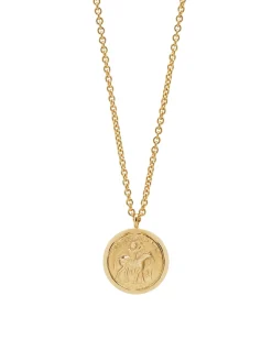 Tom Wood Coin Pendant Necklace Gold
