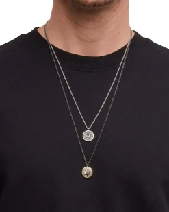 Tom Wood Coin Pendant Necklace Silver