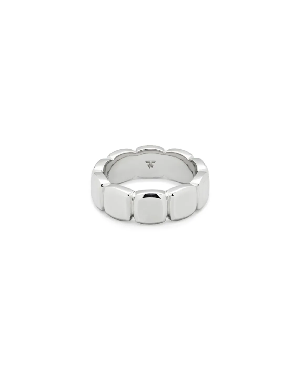 Tom Wood Cushion Band Silver