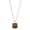 Tom Wood Cushion Pendant Necklace Tiger Eye