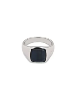 Tom Wood Kay Ring Blue Hawk Eye Silver