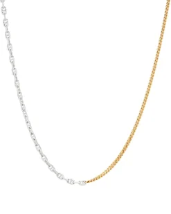 Tom Wood Rue Chain Duo Necklace Gold/Silver