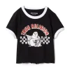 True Religion Buddha Baby Tee Jet Black
