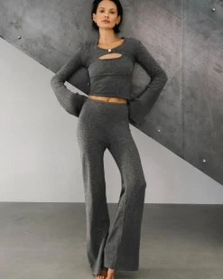 Àvora Calma Pants Dark Grey Melange