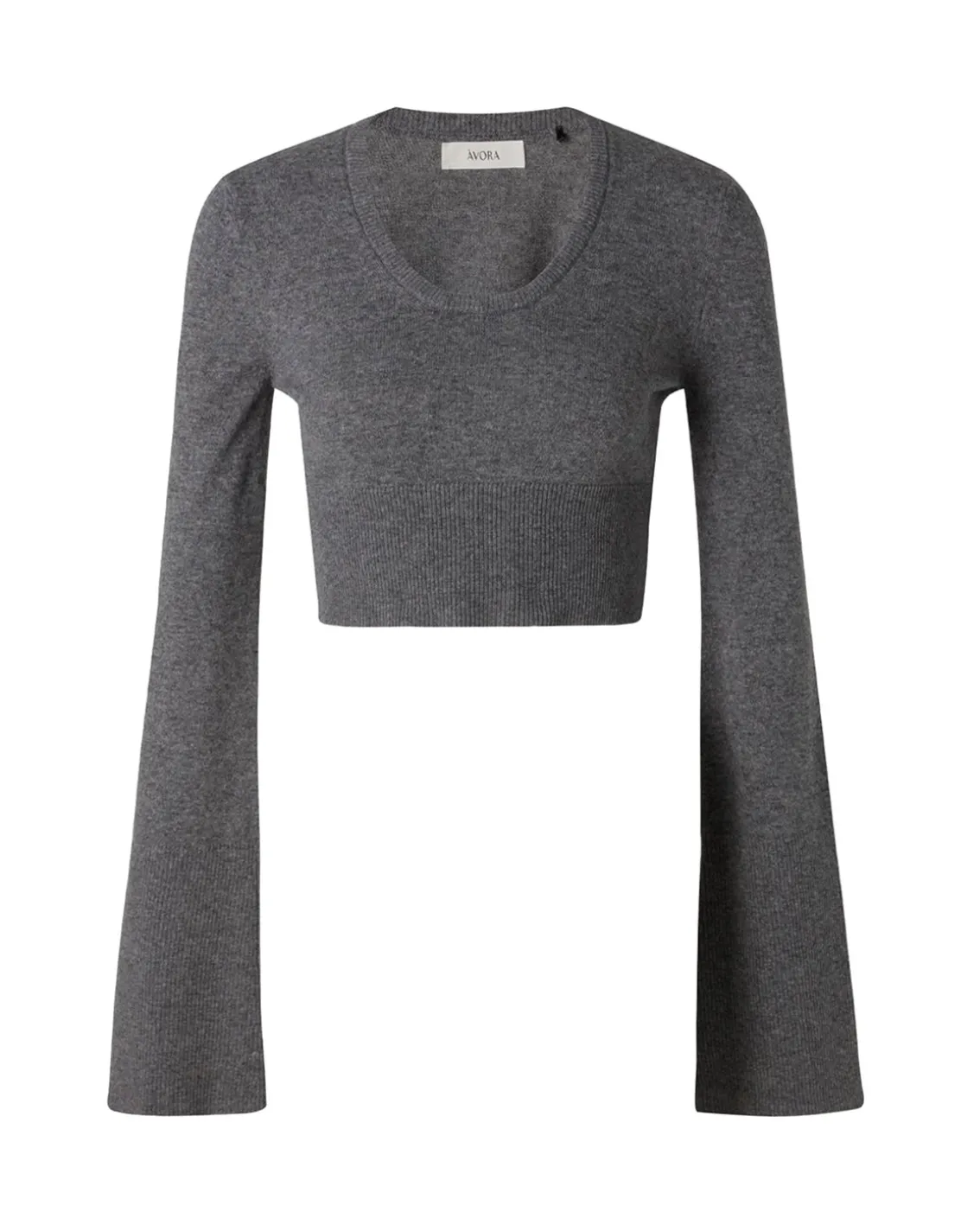 Àvora Calma Top Dark Grey Melange