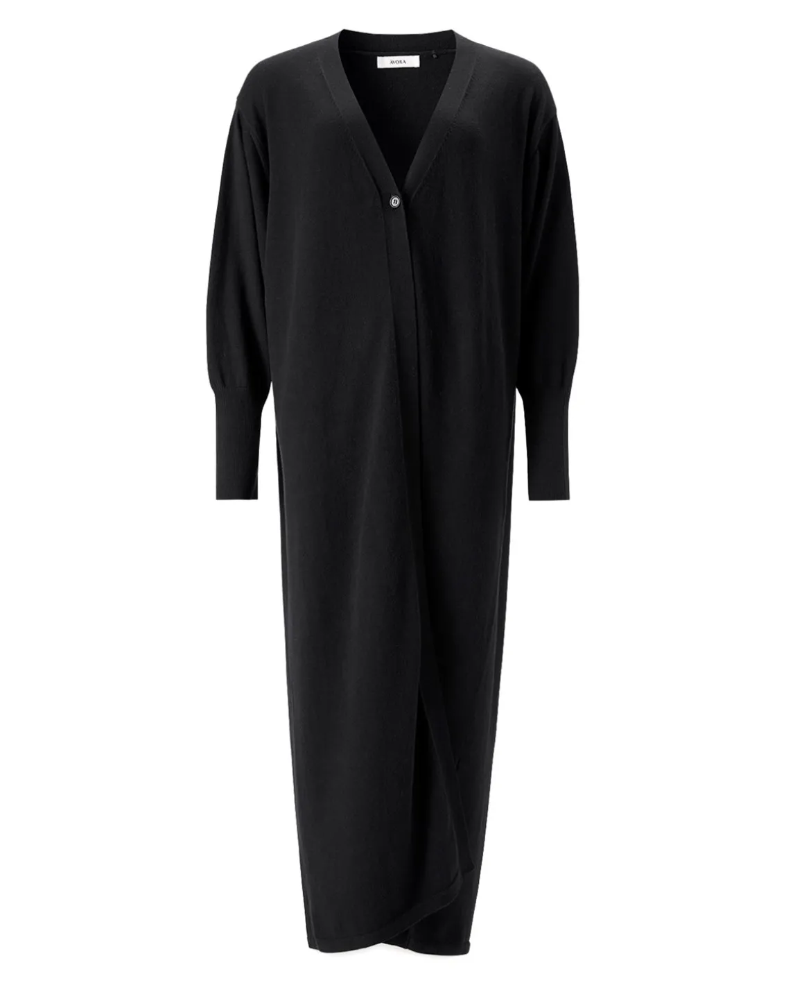 Àvora Cashmere Blend Long Cardigan Black