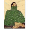 Wall of Art Hanna Peterson Green Turtleneck