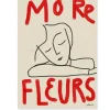 Wall of Art Lisa Wirenfelt More Fleurs Red