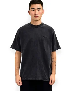Woodbird Baine Washed Tee Black