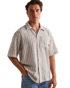Woodbird Banks Weeve Shirt Off White