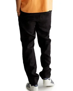 Woodbird Eik Linen Pant Black