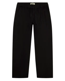 Woodbird Eik Linen Pant Black